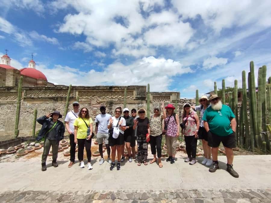Check out Hierve el Agua, Mitla, the Tule Tree, Rugs, and a Mezcal Distillery Tour - Mitla: Zapotec design you can read with your eyes