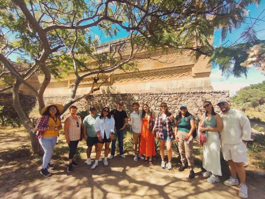 Check out Hierve el Agua, Mitla, the Tule Tree, Rugs, and a Mezcal Distillery Tour - Lunch stop: where you can lose time or save money