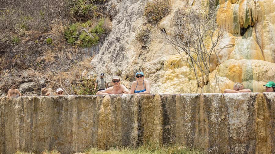 From Oaxaca de Juarez: Hierve el Agua and Mezcal Distillery - Natural pools: refreshing, but treat it like a water activity