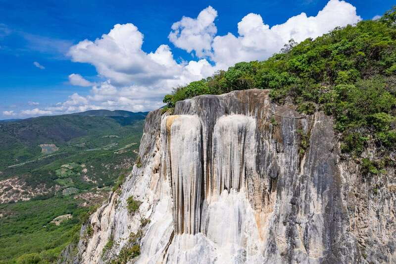 From Oaxaca: Hierve el Agua and Teotitlán del Valle - Hierve el Agua’s petrified waterfalls: the view that starts the day right