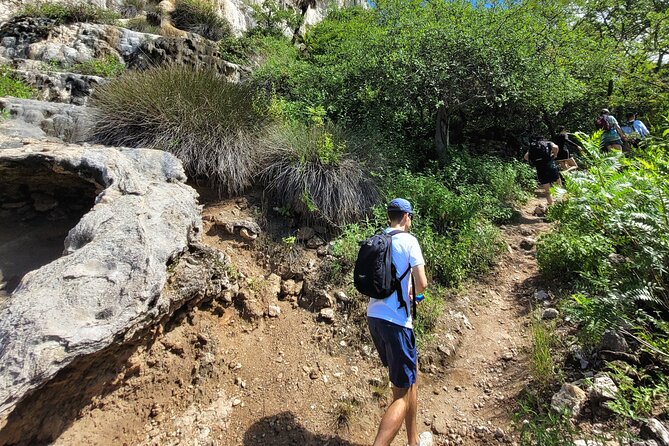 Hierve el Agua Half-Day Guided Hike Adventure ALL FEES INCLUDED - Mineral spring swim: the payoff after the stairs