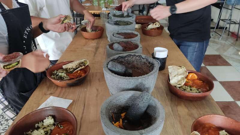 Oaxaca: Oaxacan Mole Workshop with a Traditional Cook - Mezcal for adults, water for everyone: drinks and pacing
