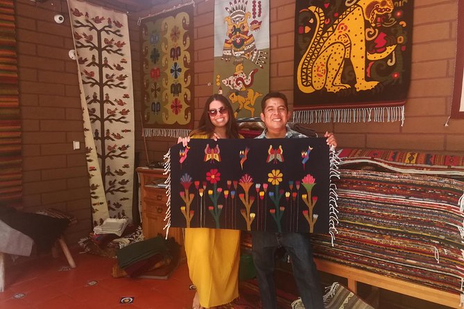 "Private Car and Driver - Passenger insurance -Master Artist's Studios -Weavers- - Monte Albán plus paper and ceramics: the thinking-person’s route