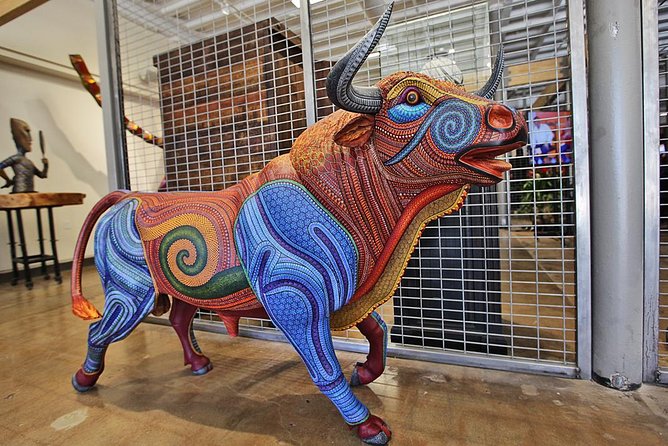 Private Day Tour including Artisan Villages of Alebrijes and Black Pottery - San Martín Tilcajete for alebrijes: carved wooden animals, painted with personality